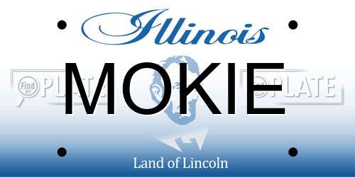 MOKIE Illinois License Plate