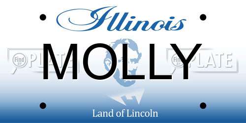 MOLLY Illinois License Plate