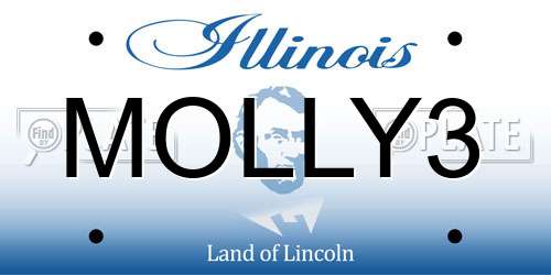 MOLLY3 Illinois License Plate