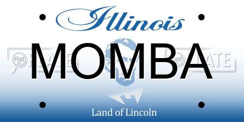 MOMBA Illinois License Plate