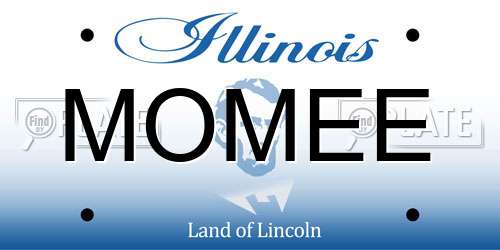MOMEE Illinois License Plate