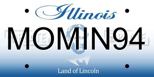 MOMIN94 Illinois License Plate