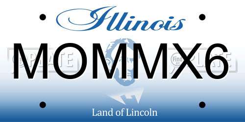 MOMMX6 Illinois License Plate