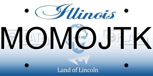 MOMOJTK Illinois License Plate