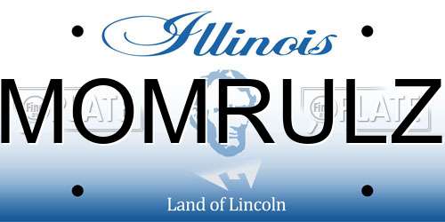 MOMRULZ Illinois License Plate