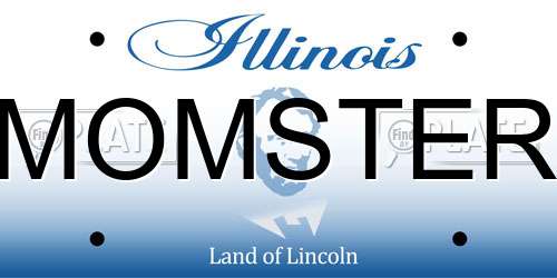 MOMSTER Illinois License Plate