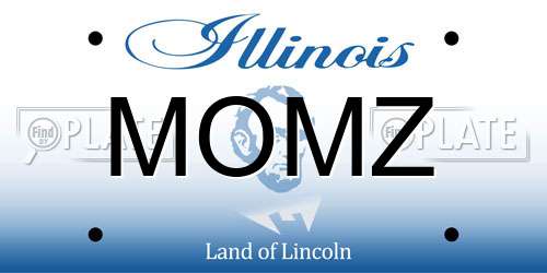 MOMZ Illinois License Plate