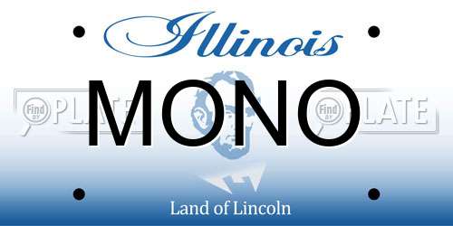 MONO Illinois License Plate
