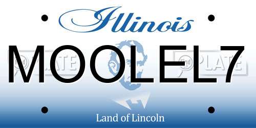 MOOLEL7 Illinois License Plate