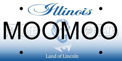 MOOMOO Illinois License Plate
