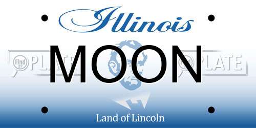 MOON Illinois License Plate