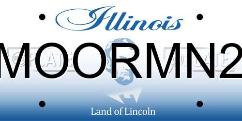 MOORMN2 Illinois License Plate
