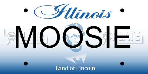 MOOSIE Illinois License Plate