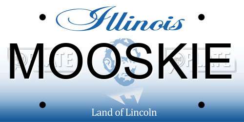 MOOSKIE Illinois License Plate