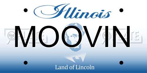 MOOVIN Illinois License Plate