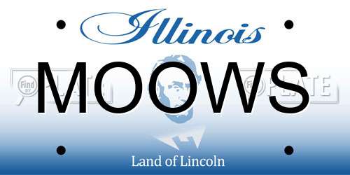 MOOWS Illinois License Plate