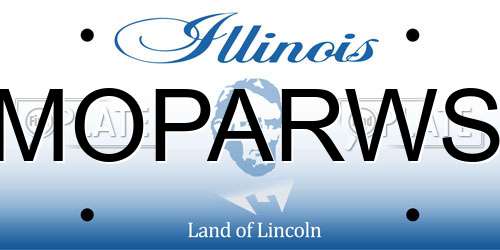 MOPARWS Illinois License Plate