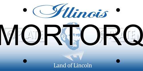 MORTORQ Illinois License Plate