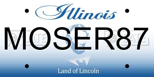 MOSER87 Illinois License Plate