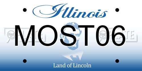 MOST06 Illinois License Plate