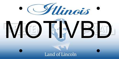 MOTIVBD Illinois License Plate