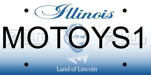 MOTOYS1 Illinois License Plate