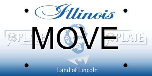 MOVE Illinois License Plate