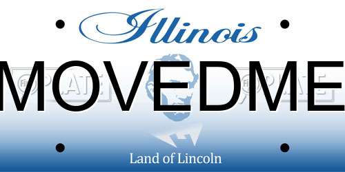 MOVEDME Illinois License Plate
