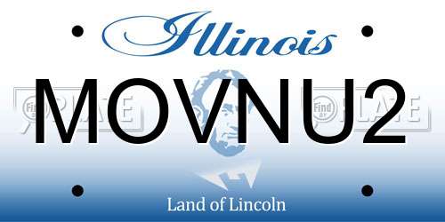 MOVNU2 Illinois License Plate