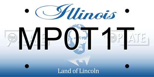 MP0T1T Illinois License Plate