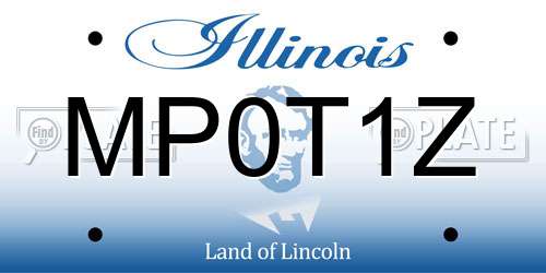 MP0T1Z Illinois License Plate