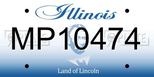 MP10474 Illinois License Plate