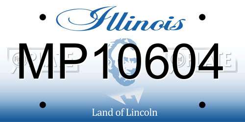 MP10604 Illinois License Plate