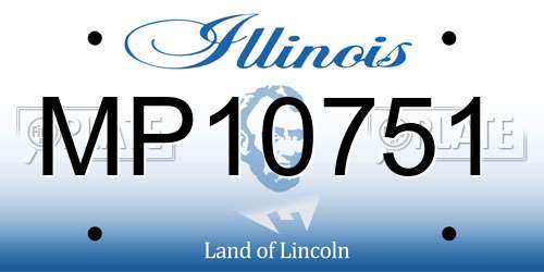MP10751 Illinois License Plate