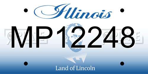 MP12248 Illinois License Plate