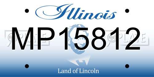 MP15812 Illinois License Plate