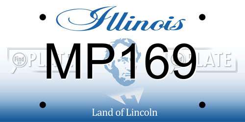 MP169 Illinois License Plate