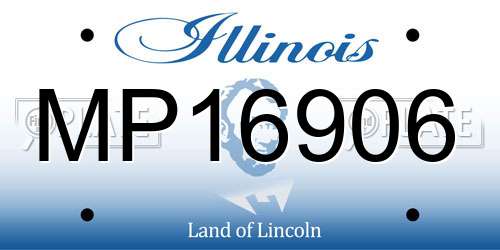 MP16906 Illinois License Plate