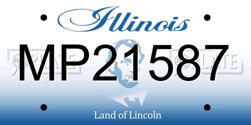 MP21587 Illinois License Plate