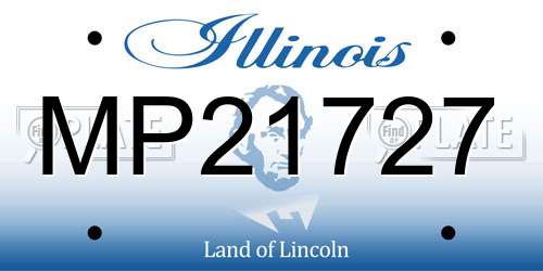 MP21727 Illinois License Plate