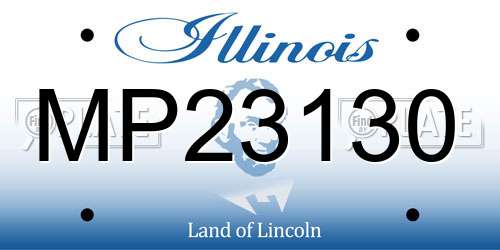 MP23130 Illinois License Plate