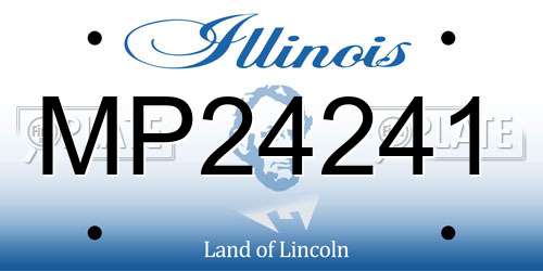 MP24241 Illinois License Plate