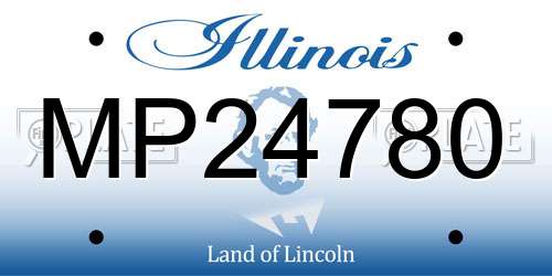 MP24780 Illinois License Plate