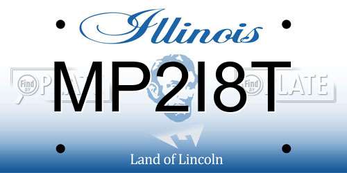 MP2I8T Illinois License Plate