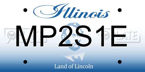 MP2S1E Illinois License Plate