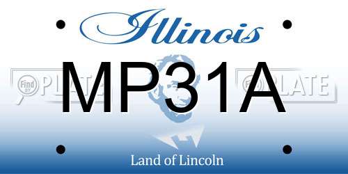 MP31A Illinois License Plate