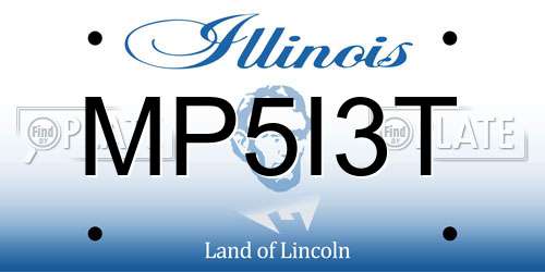 MP5I3T Illinois License Plate