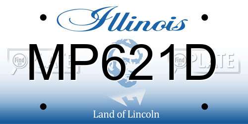 MP621D Illinois License Plate
