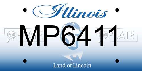 MP6411 Illinois License Plate