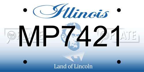 MP7421 Illinois License Plate